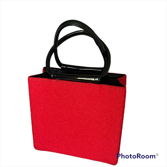 Vintage Cross Stitch Woven Red Bird Cardinal Purse Handbag - Picture 4 of 8